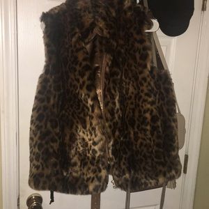 Jcrew leopard vest